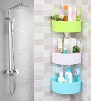 Plastic Corner Triangle Shelf(3pcs)